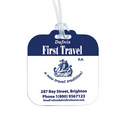 Recycled Mini Square Write-on Surface Luggage Bag Tag (Spot Color)